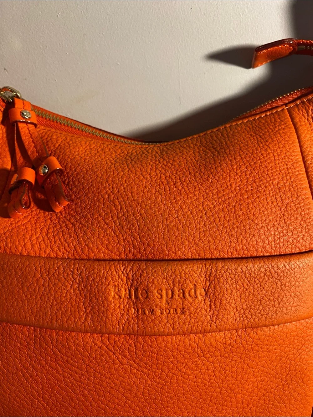 kate spade Orange Leather Shoulder Bag